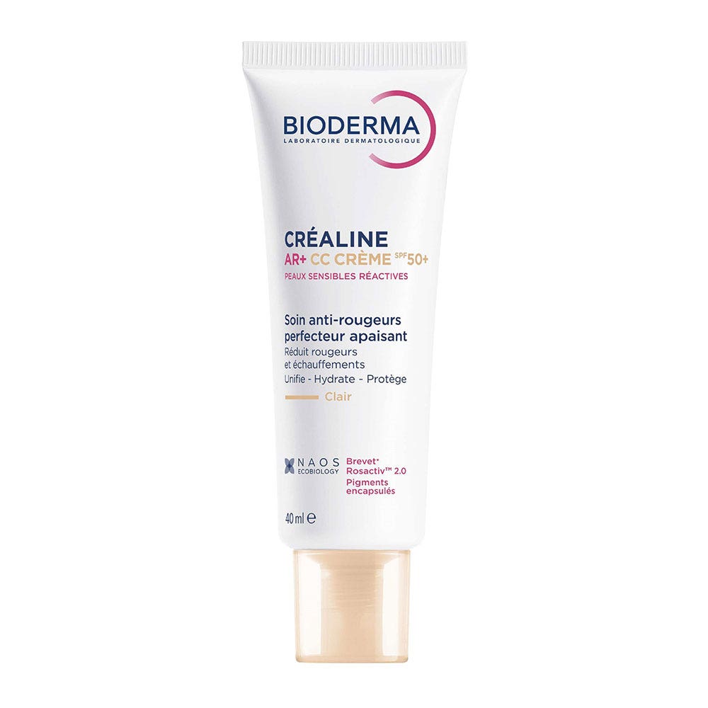 Bioderma Crealine AR+ CC cream SPF50+ light shade 40 ml