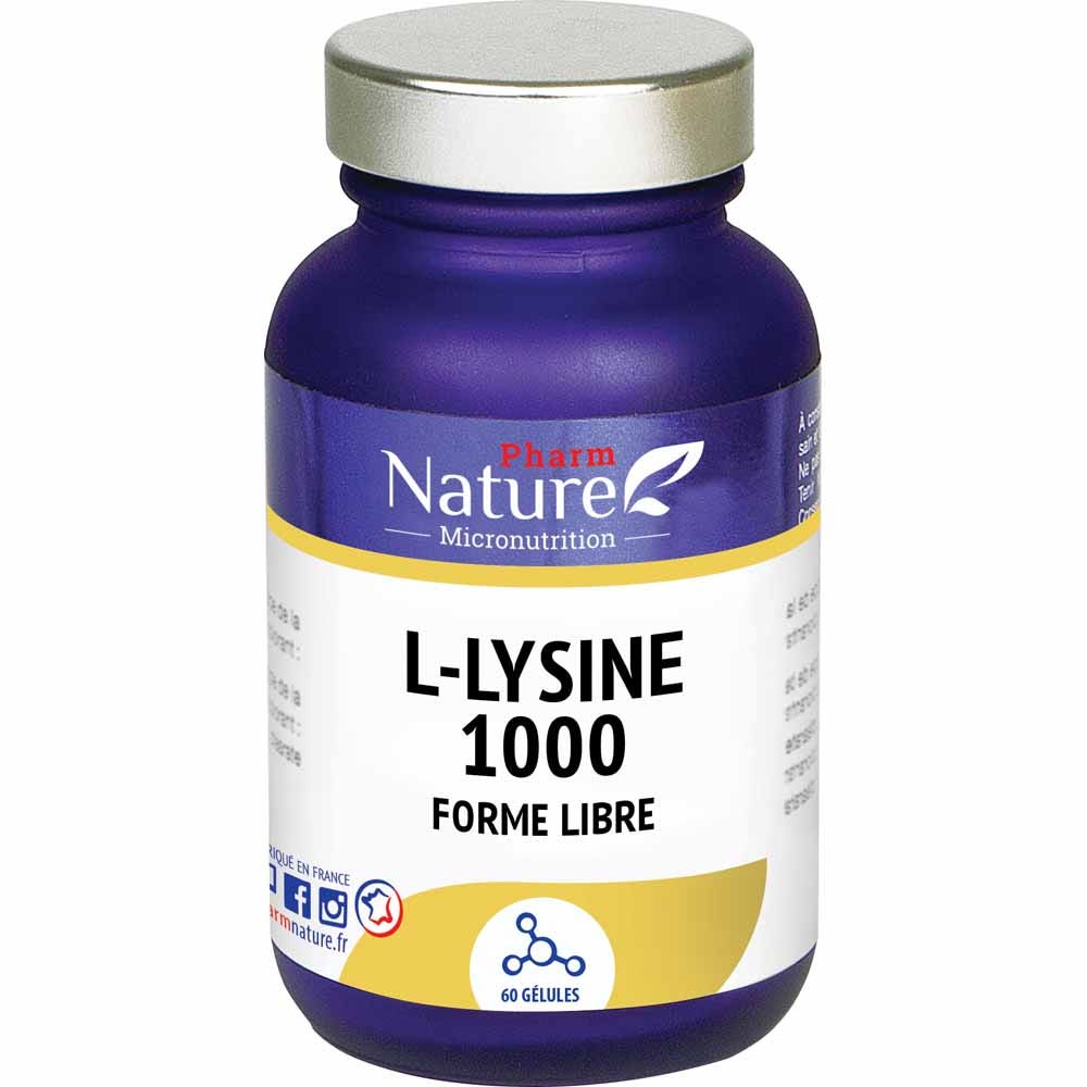 Pharm Nature Micronutrition L-lysine 1000 60 capsules