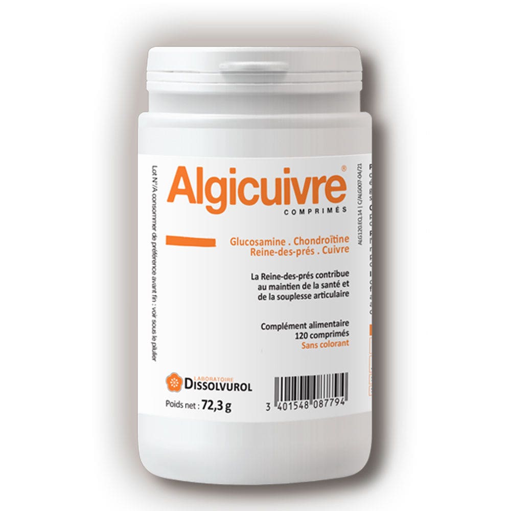 Dissolvurol Copper alginate Joints 120 Tablets