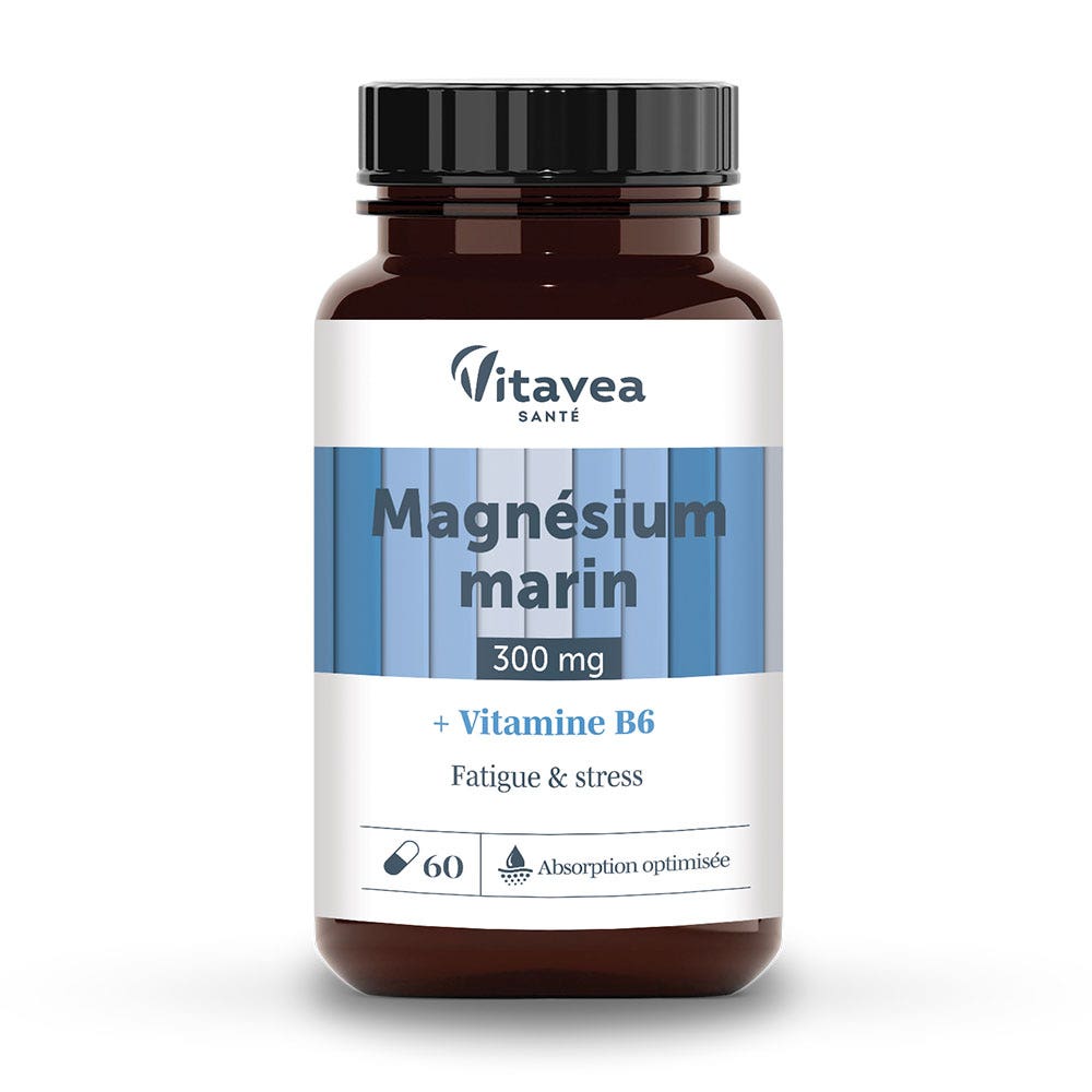 Vitavea Santé Nutri'sentiels Organic magnesium fatigue and stress relief 60 capsules