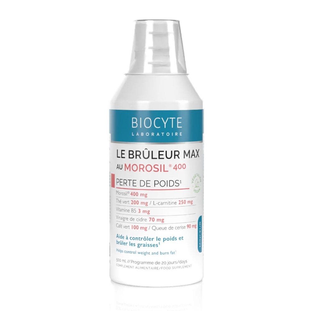 Biocyte Slimming Max strength fat burner with Morosil supports weight loss 500 ml
