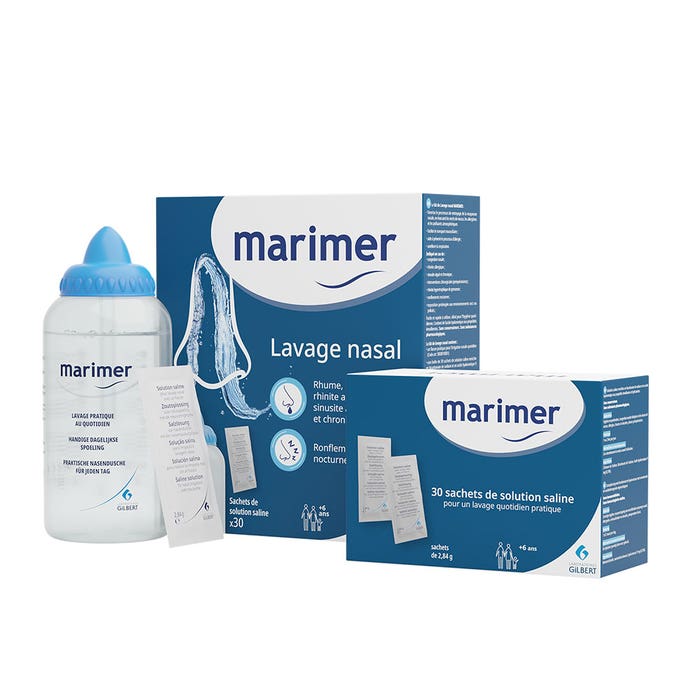 Marimer Nasal Cleansing Kit 30 sachets saline solution - Easypara