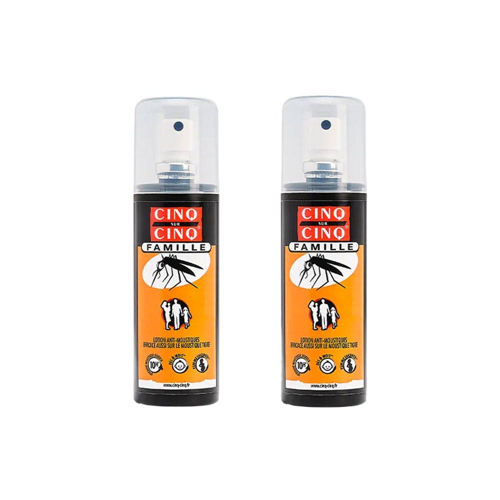 Cinq Sur Cinq Family anti-mosquito spray 2 x 100 ml
