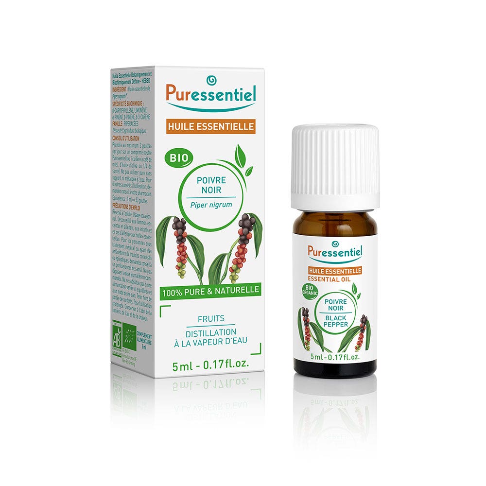 Puressentiel Essential Oils Organic Black Pepper 5 ml