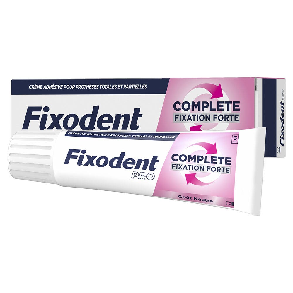Fixodent Pro Complete Adhesive cream for full & partial dentures neutral care 47 g