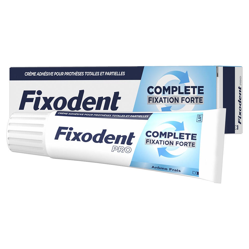 Fixodent Pro Complete Adhesive cream for full and partial dentures fresh hold 47 g