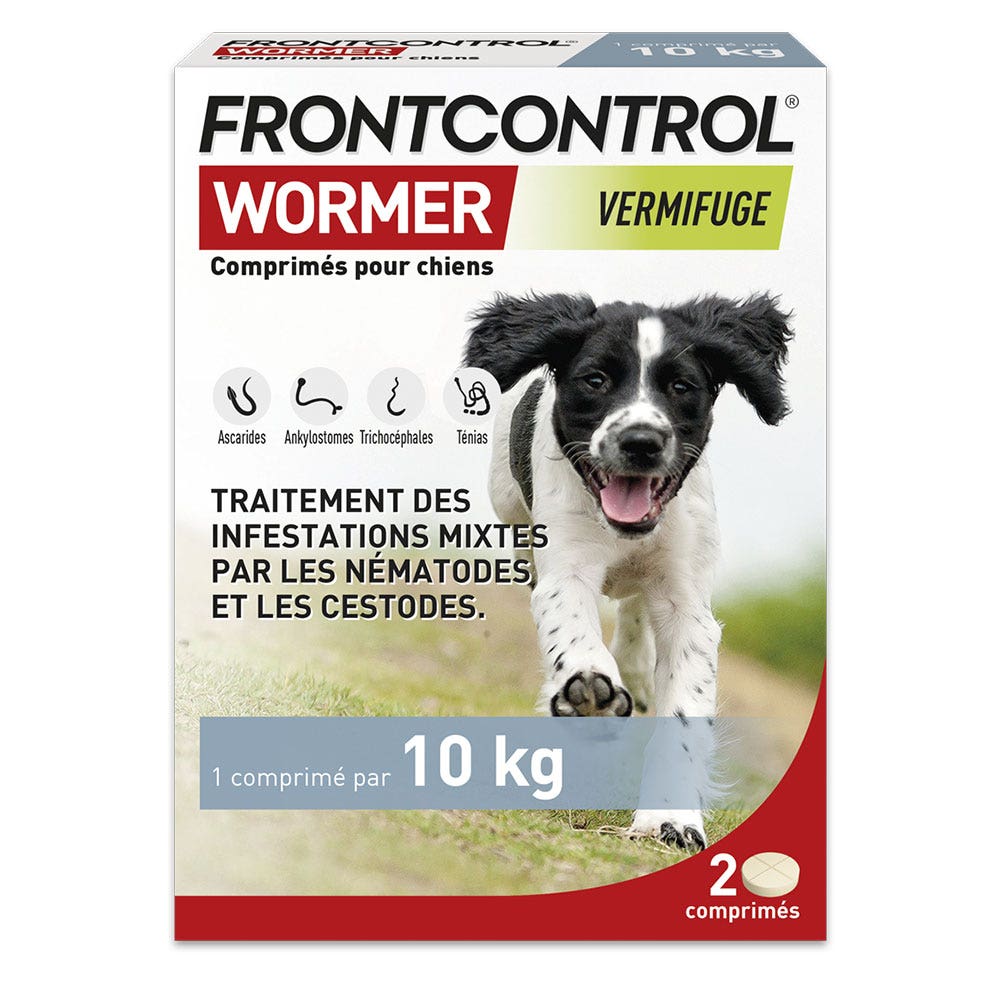 Frontline Frontcontrol Wormer Wormer for Dogs 1 tablet per 10 kg 2 x