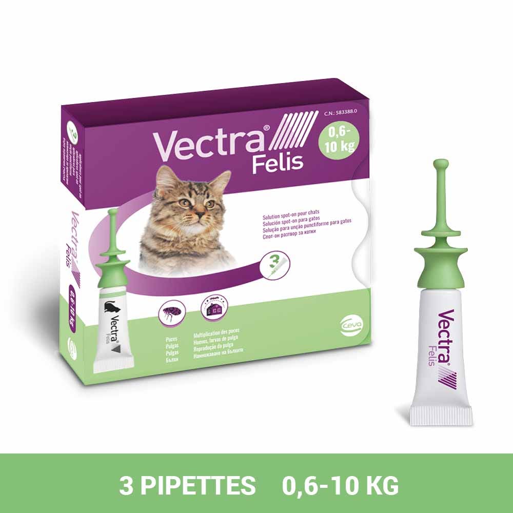 Vectra Spot-on solution for cats 3 pipettes