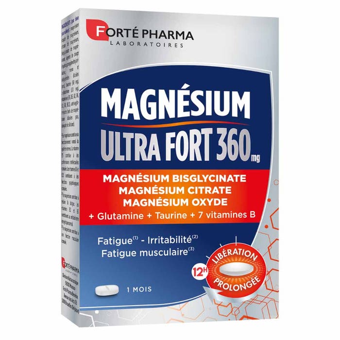 Magnesium In Strong Forté Pharma Magnesium Ultra Strong 360 Stress and fatigue 30 tablets ...