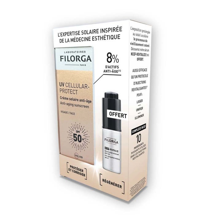 Filorga Sunscreen Filorga UV Cellular-Protect Anti-Ageing Sun Cream SPF50+ with Free Anti ...