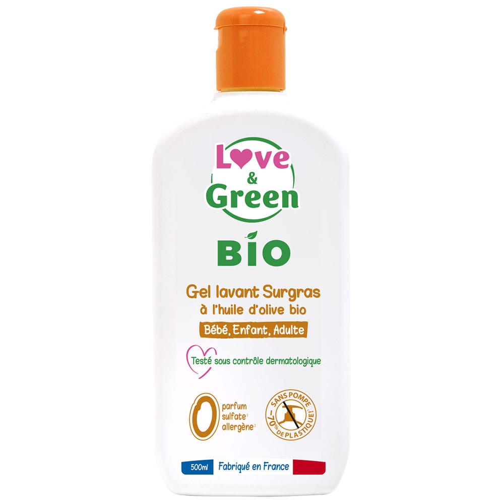 Love&Green Extra-gentle olive oil cleansing gel 500 ml