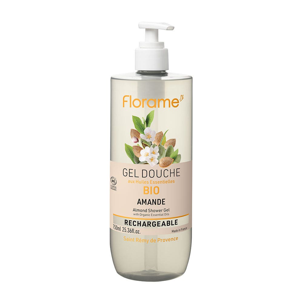 Florame Organic almond shower gel refillable 750 ml