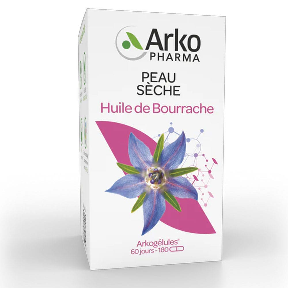 Arkopharma Arkocapsules Borage oil Peaux Sèches 180 capsules