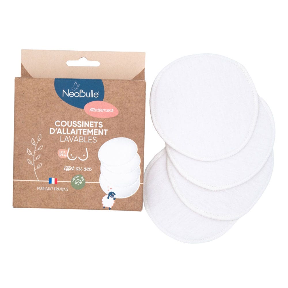 Neobulle Breastfeeding Washable Breast Pads 4 x