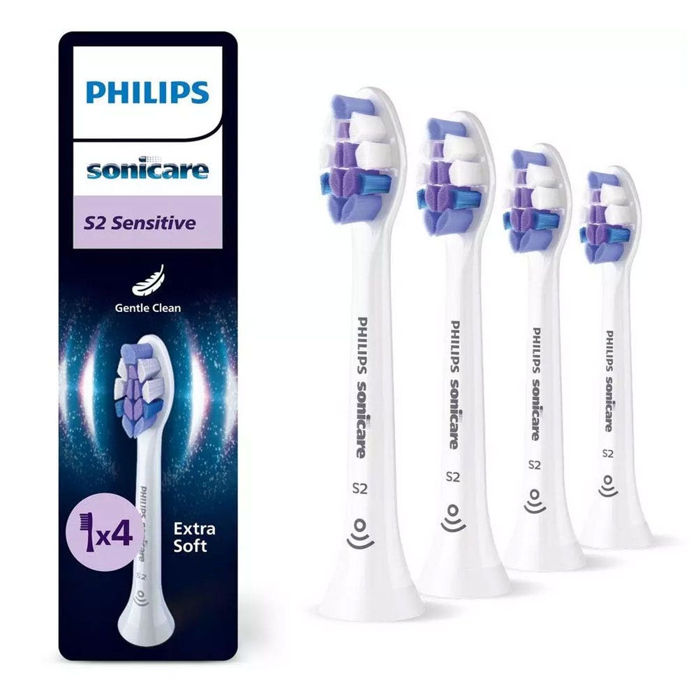 Philips Sonicare Sensitive toothbrush heads sensitive brush head, pack of 4 4 x