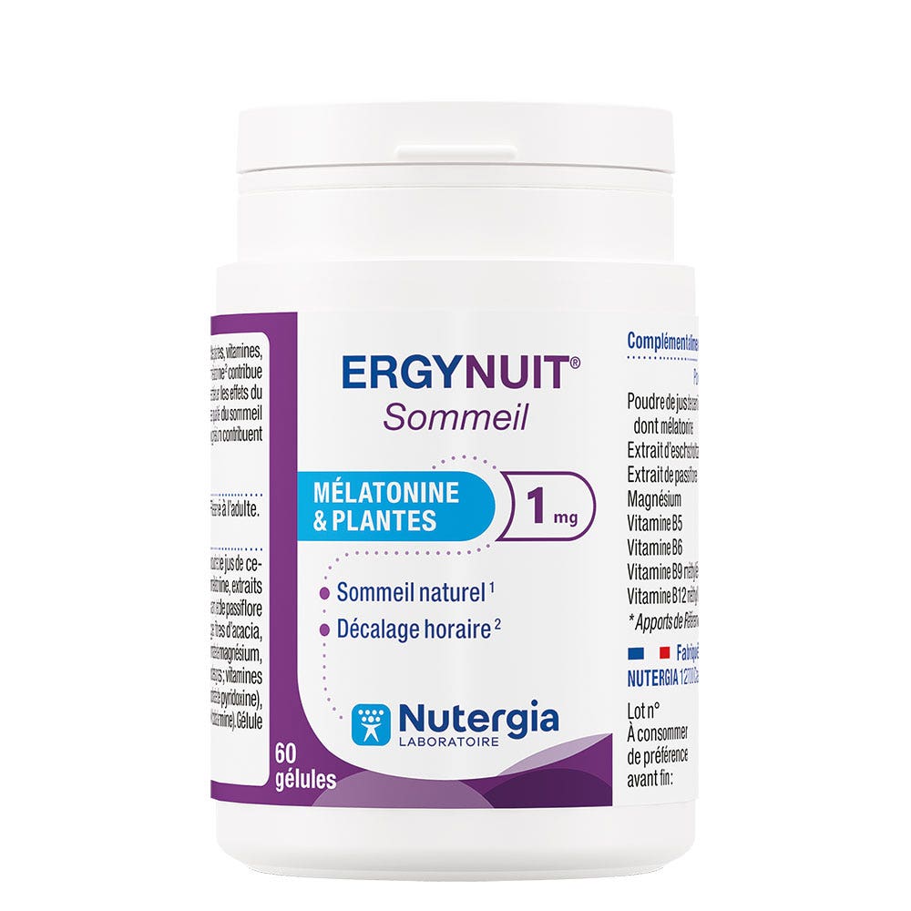 Nutergia ErgyNuit natural sleep support 60 capsules
