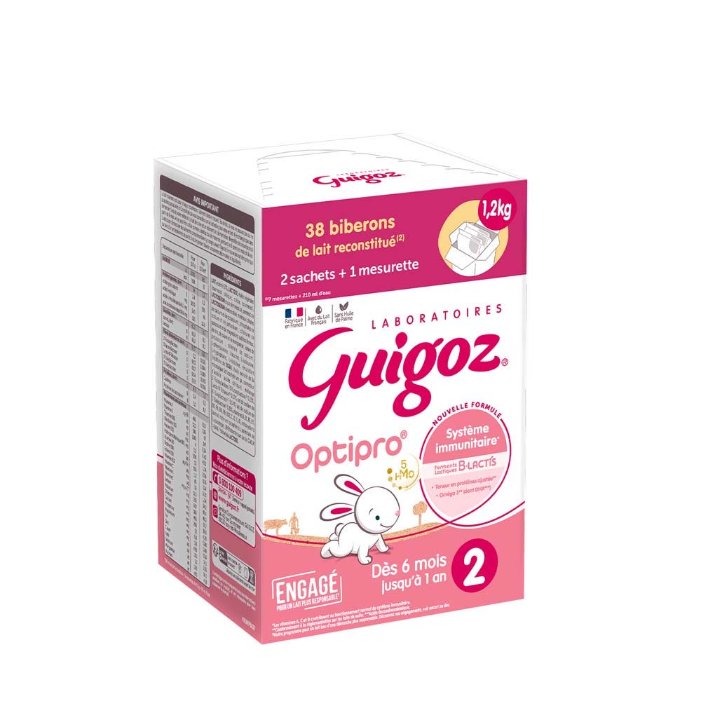 Guigoz Optipro Follow-up milk powder 2 from 6 to 12 months 1.2 kg