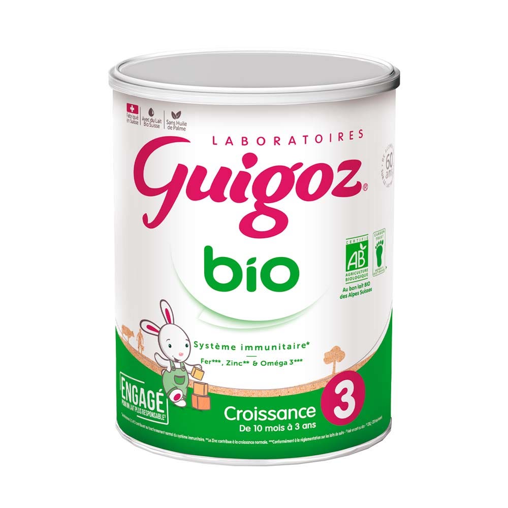 Guigoz Organic Growth milk powder 3 from 10 months to 3 years 800 g