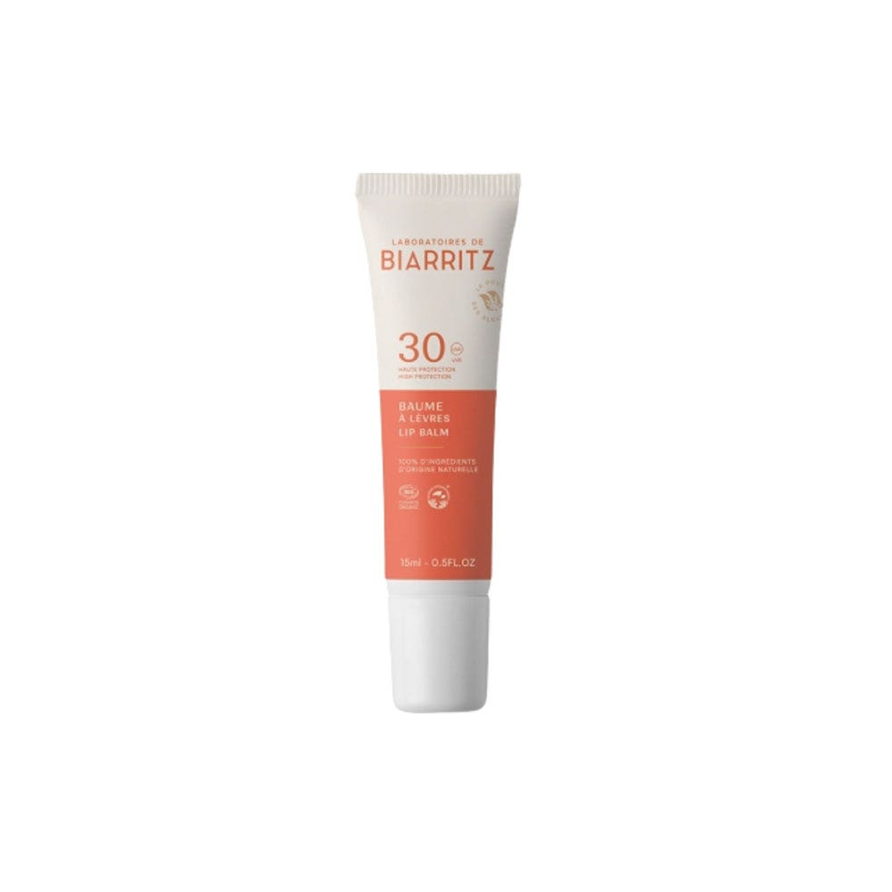 Laboratoires De Biarritz Sun care High Protection Lip Balm Sea & Mountains SPF30 Organic Haute Protection 15ml