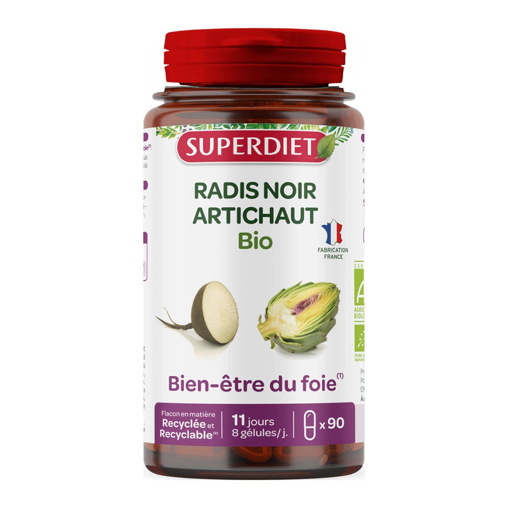 Superdiet Black Radish & Artichoke Organic 90 capsules