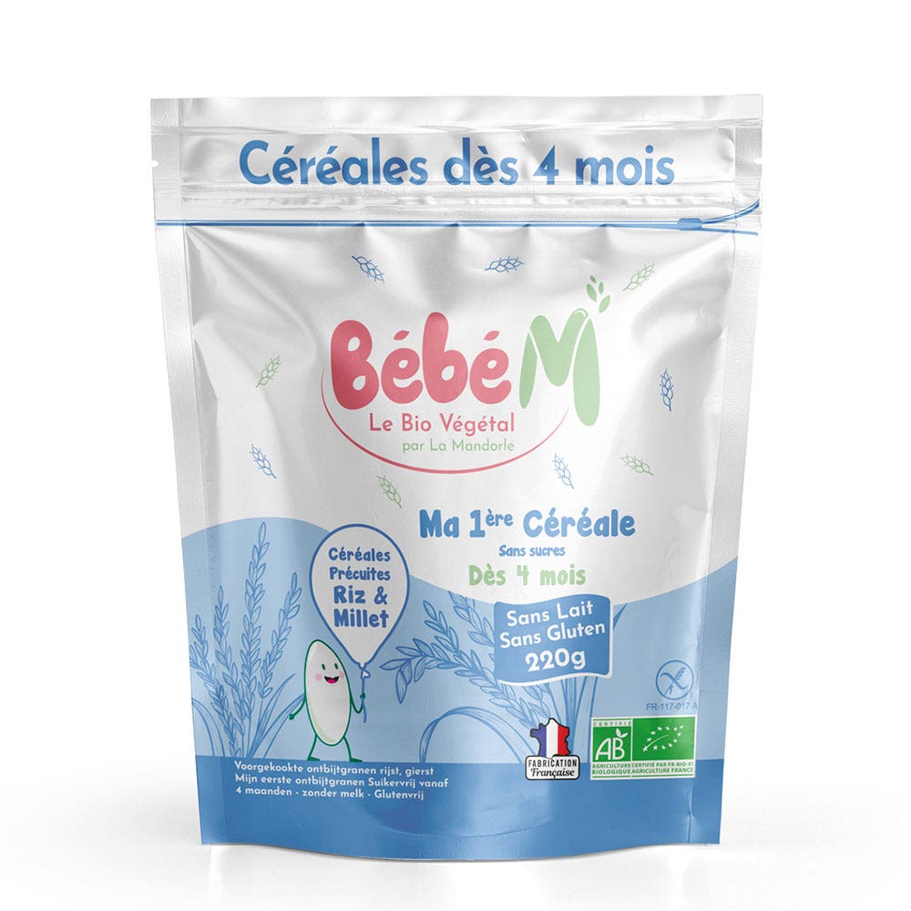 La Mandorle Bébé M My First Organic Cereal From 4 Months 220g