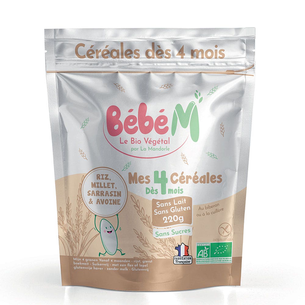 La Mandorle My 4 Bioes Cereals From 4 Months 220g