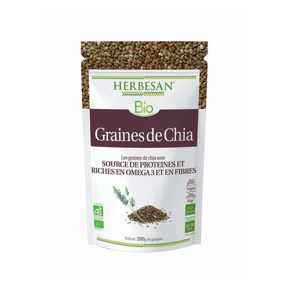 Herbesan Graines De Chia Bio 200g