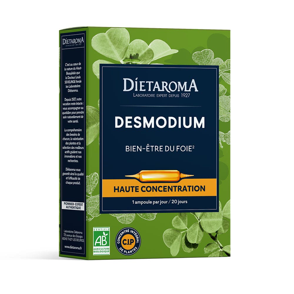 Dietaroma Desmodium Liver Well-being 20 ampulas