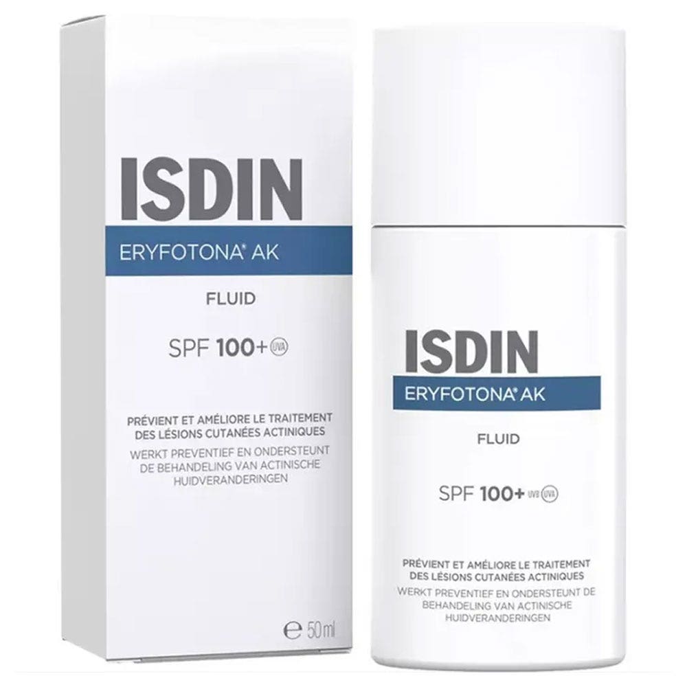 Isdin Eryfotona AK Fluide Solaire Visage SPF100+ **→** SPF100+ facial sunscreen fluid 50 ml