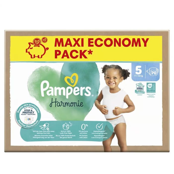 Pampers - Premium Protection - Maat 1 - Maandbox - 180 stuks - 2/5 KG Pampers - Premium Protection - Maat 1 - Maandbox - 180 stuks - 2/5 KG