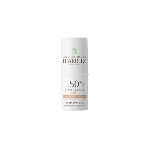 Laboratoires De Biarritz Sun care Tinted Stick SPF50+ Organic covers blemishes and scars 9 g