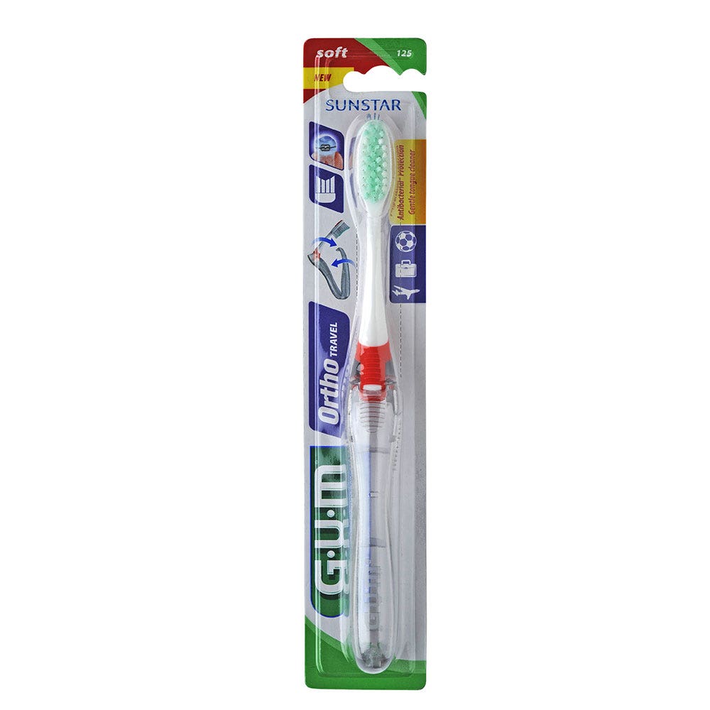 Gum Ortho Travel Ambulatory Toothbrush V-Cut