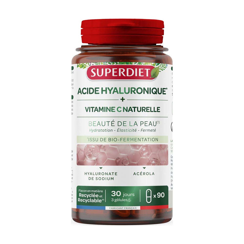 Superdiet Hyaluronic acid & natural vitamin C skin beauty 90 capsules