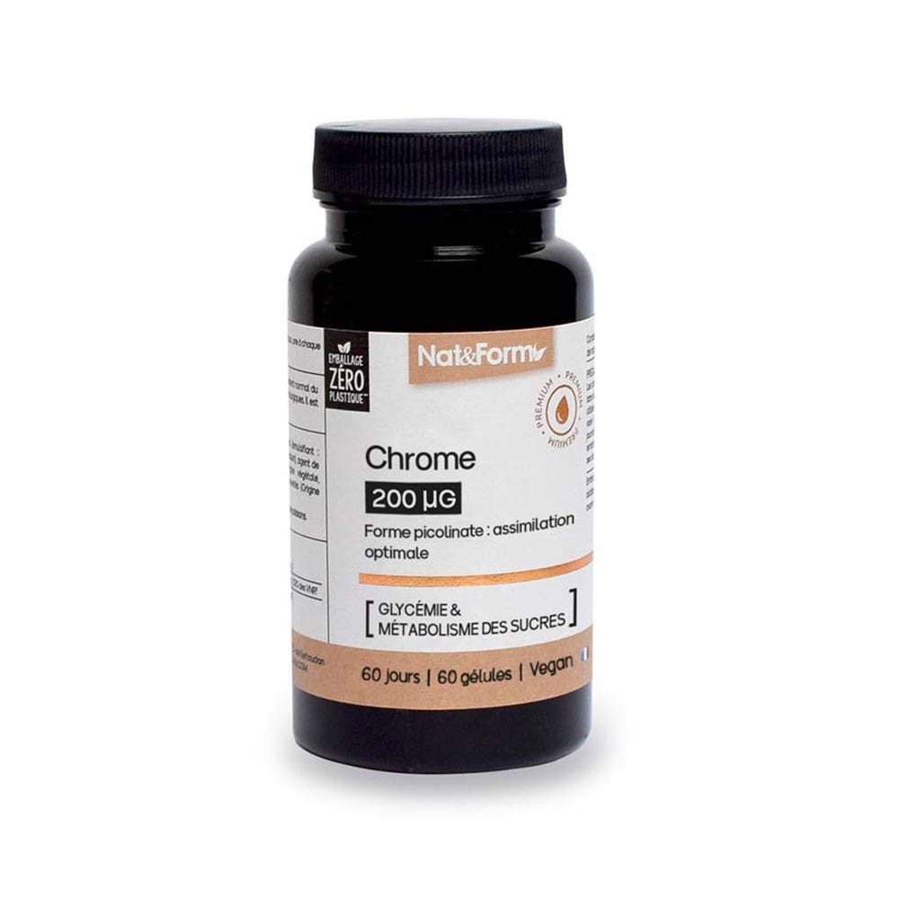 Nat&Form Premium Nutraceuticals Chrome 60 capsules