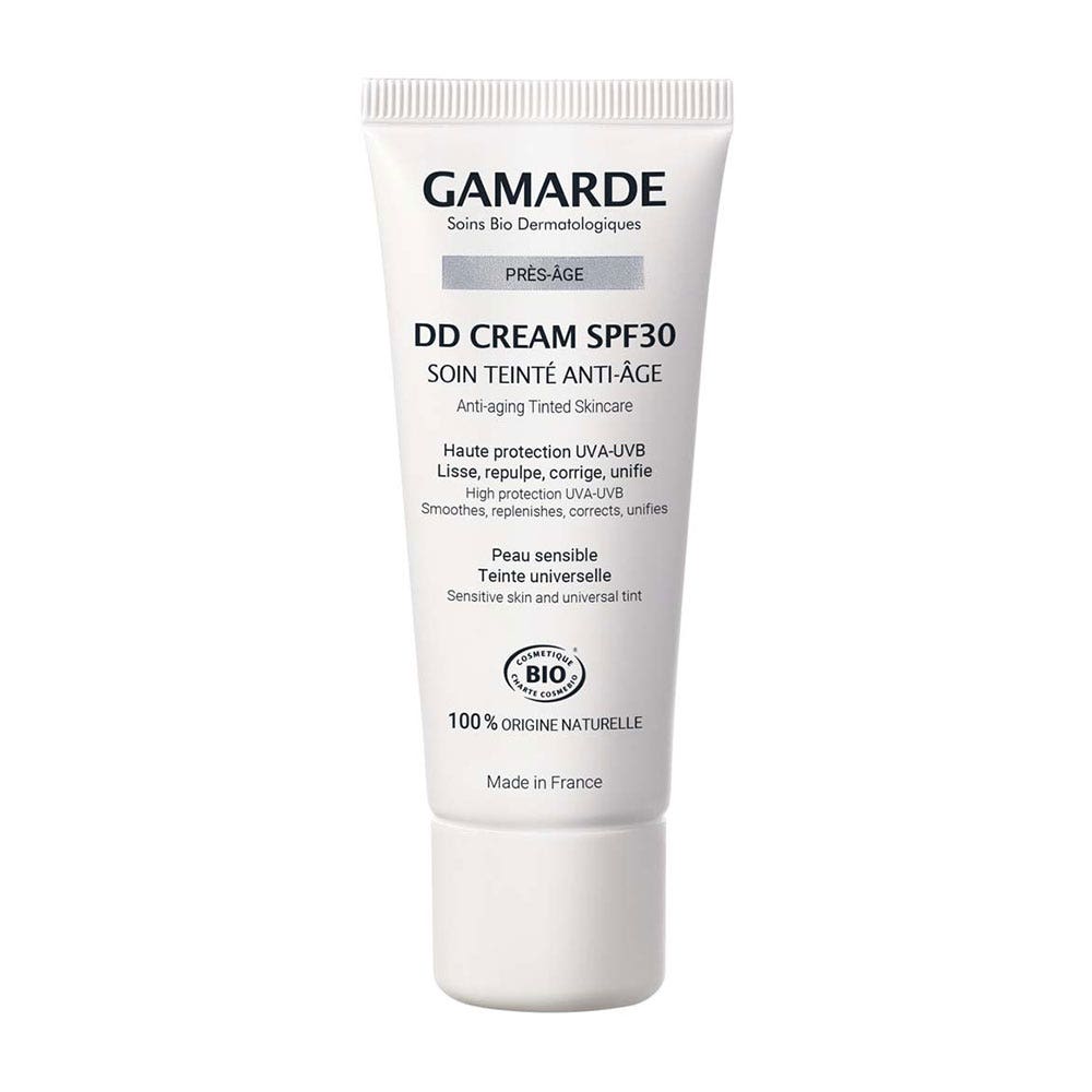 Gamarde Pres-Age DD cream SPF30 organic tinted anti-ageing skincare with SPF30 40 ml