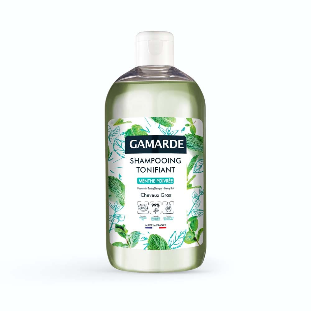 Gamarde Shampooing Tonifiant Bio Menthe Poivree Cheveux Gras Cheveux Gras 500ml