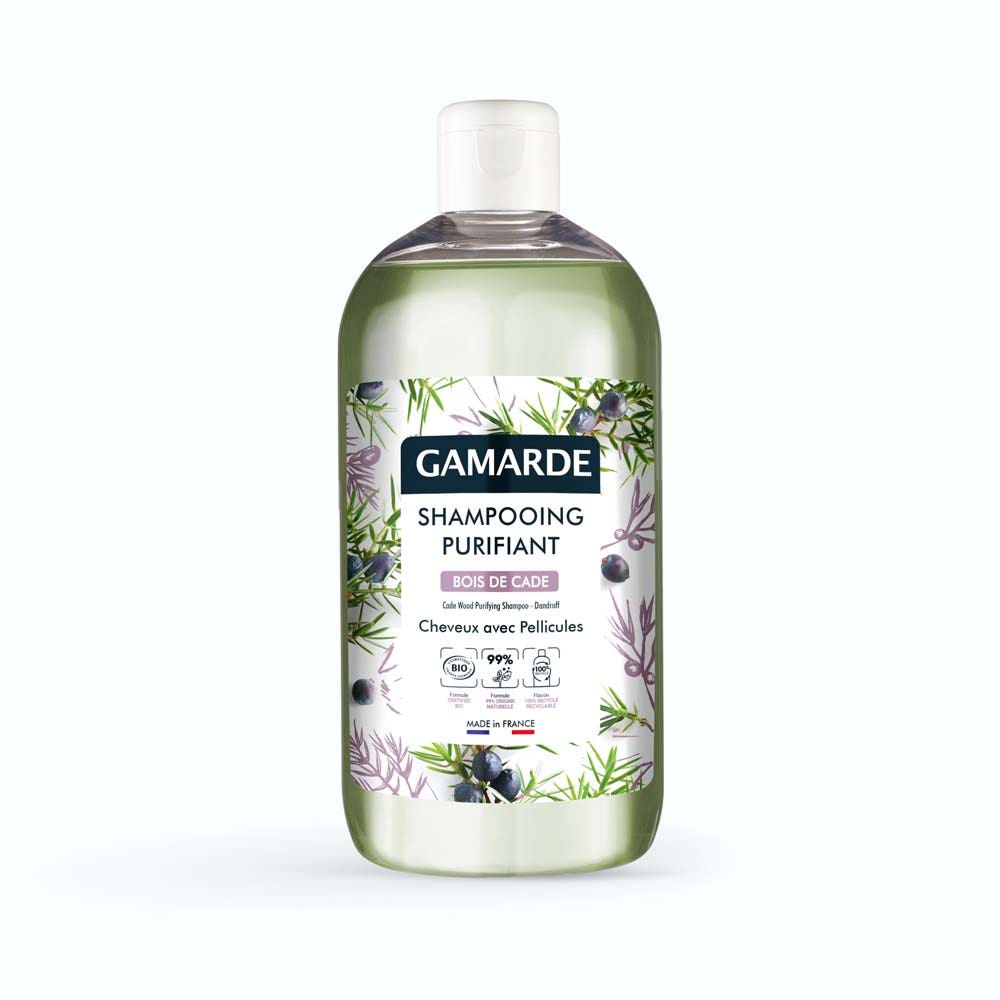 Gamarde Organic Purifying Shampoo Anti Dandruff Cheveux Avec Pellicules 500ml