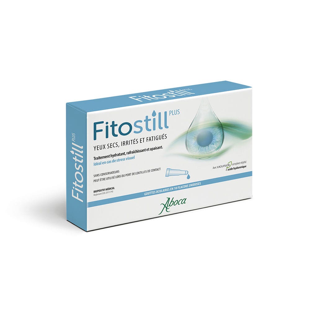 Aboca Eyes Fitostill Plus protective & soothing eye drops for irritated eyes Unidoses X10