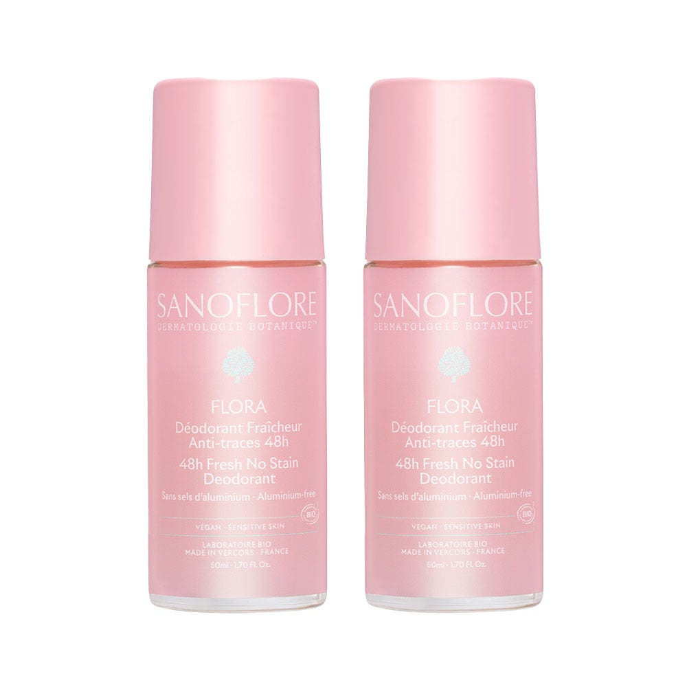 Sanoflore Deodorants 24h Organic Roll-On DUO Nuage De Fraicheur 2x50ml