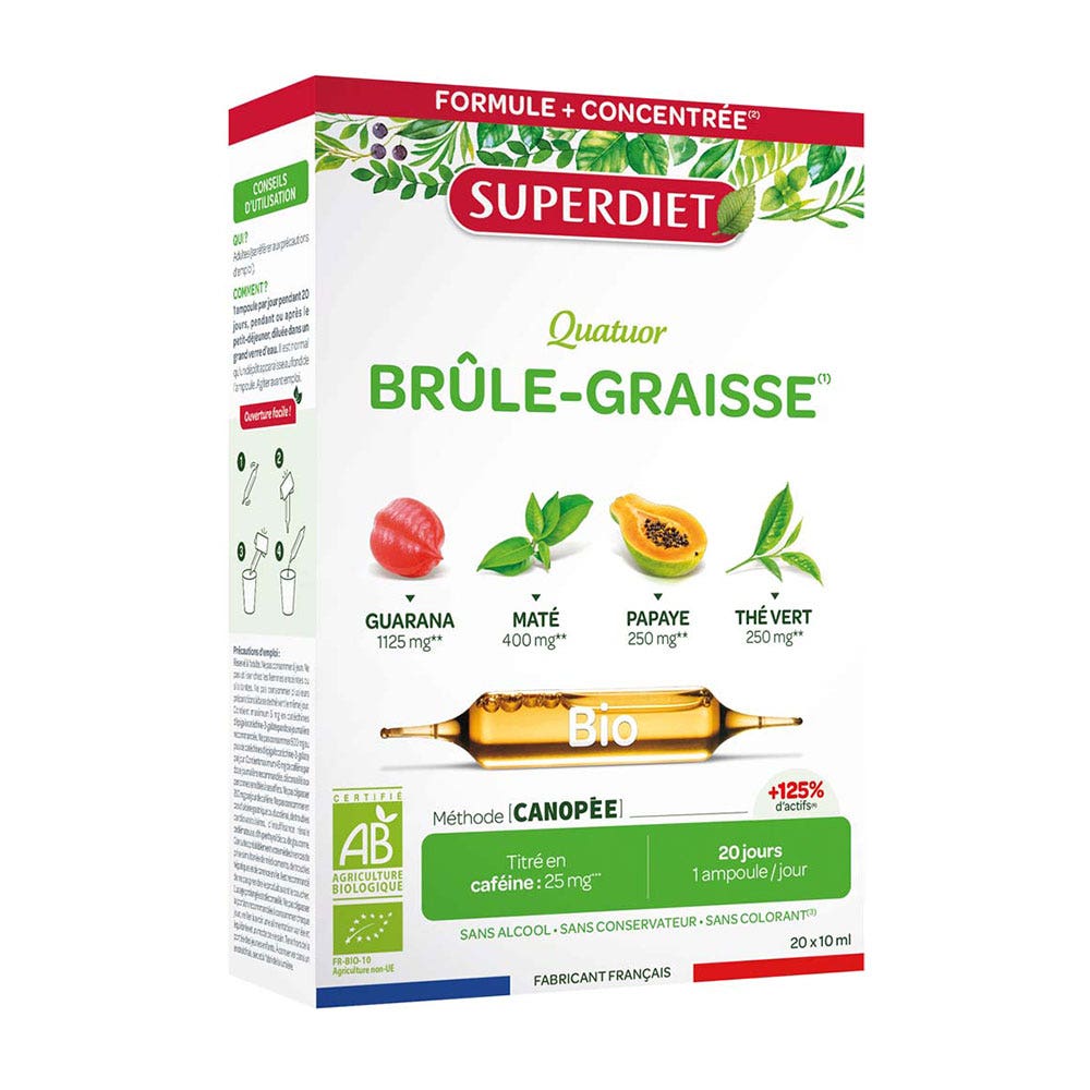 Superdiet Organic Fat Burning Quartet 15ml