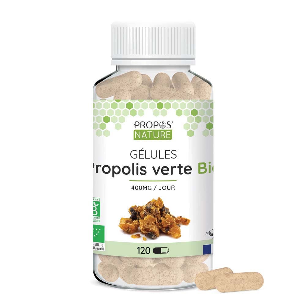 Propos'Nature Green Propolis Organic 120 Gélules 120 capsules
