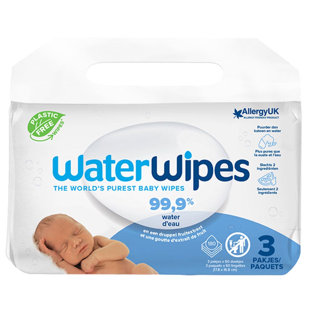 Waterwipes Baby Wipes 3x60
