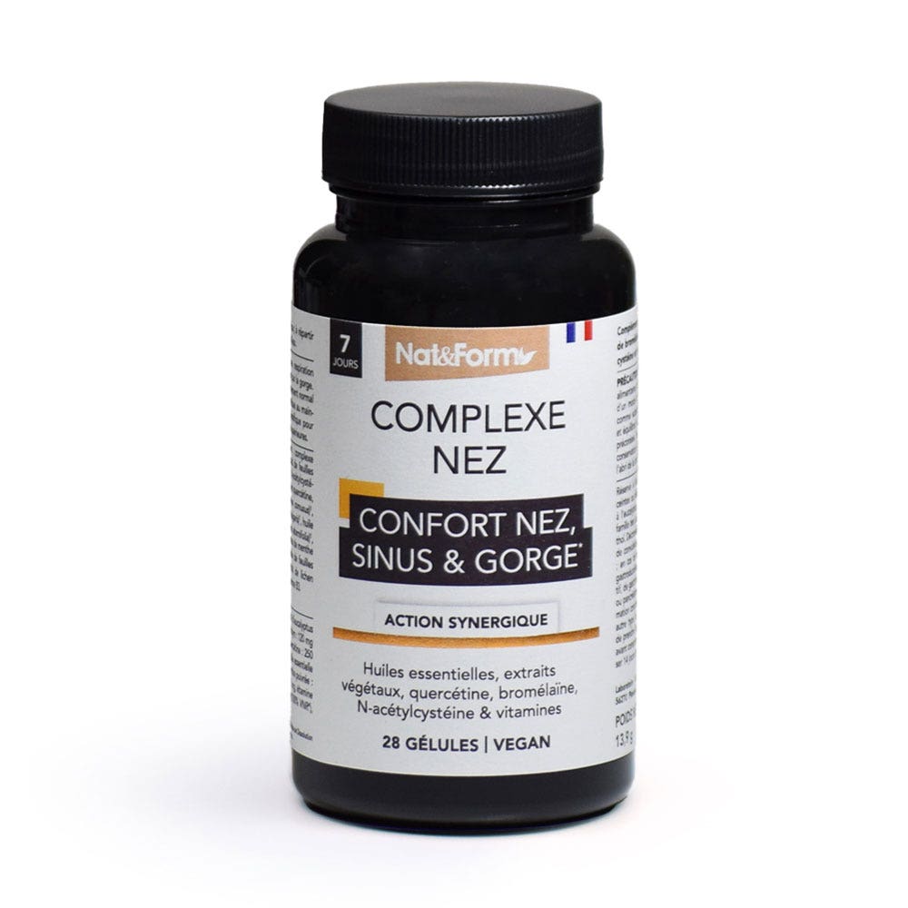 Nat&Form Nose, sinus and throat complex 28 capsules