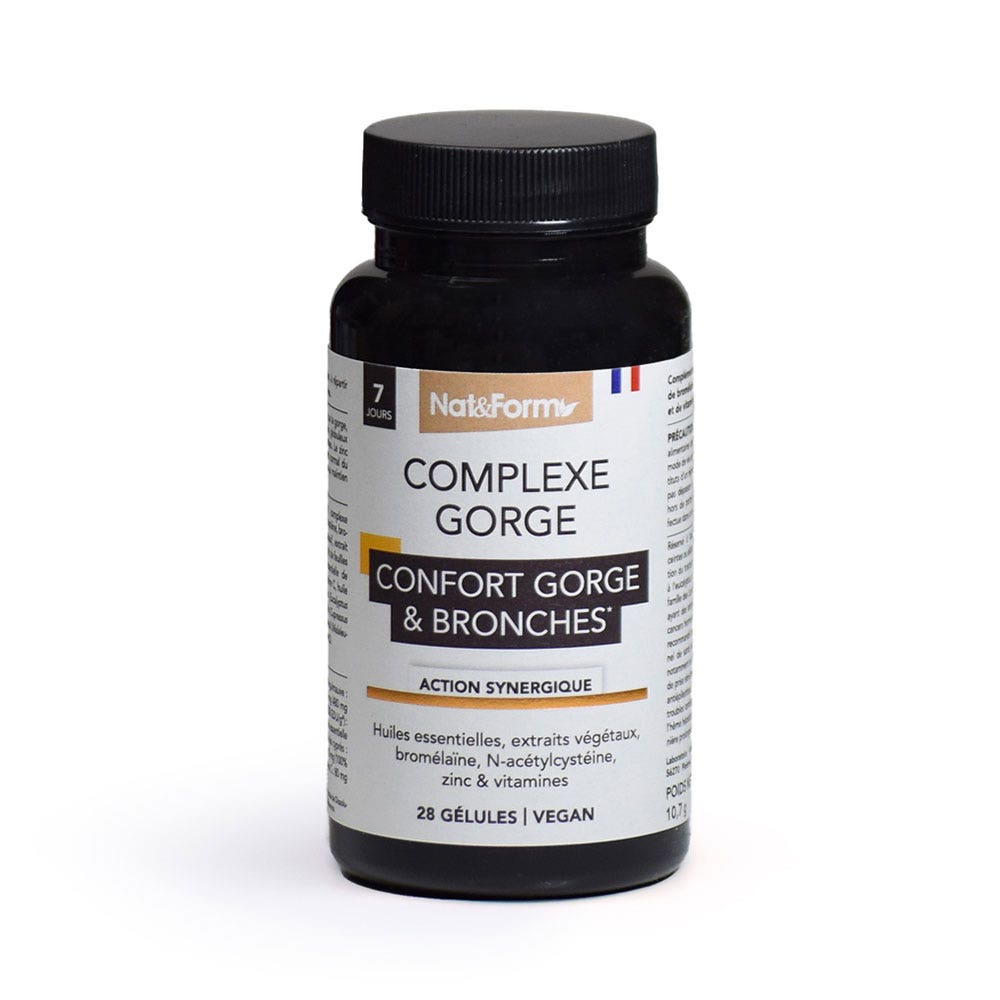 Nat&Form Throat & Bronchi Complex 28 capsules