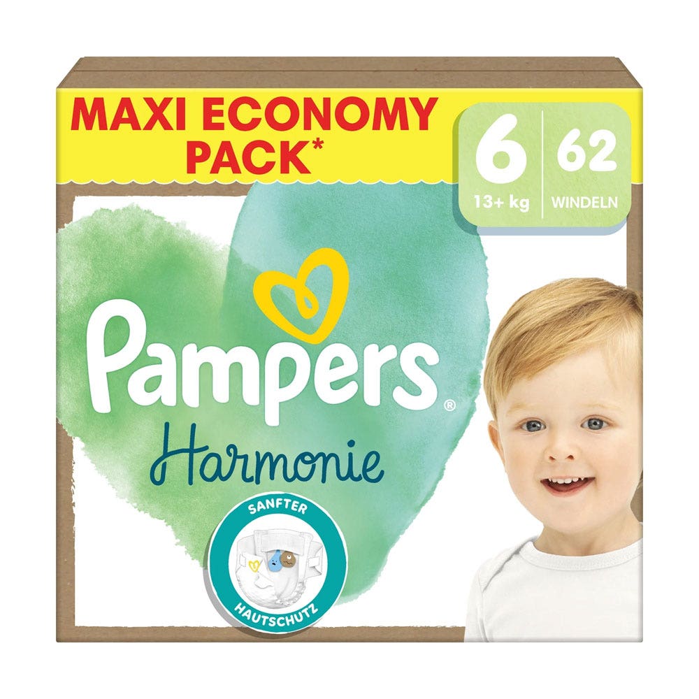 Pampers Harmonie Nappies Size 6 11kg+ x62