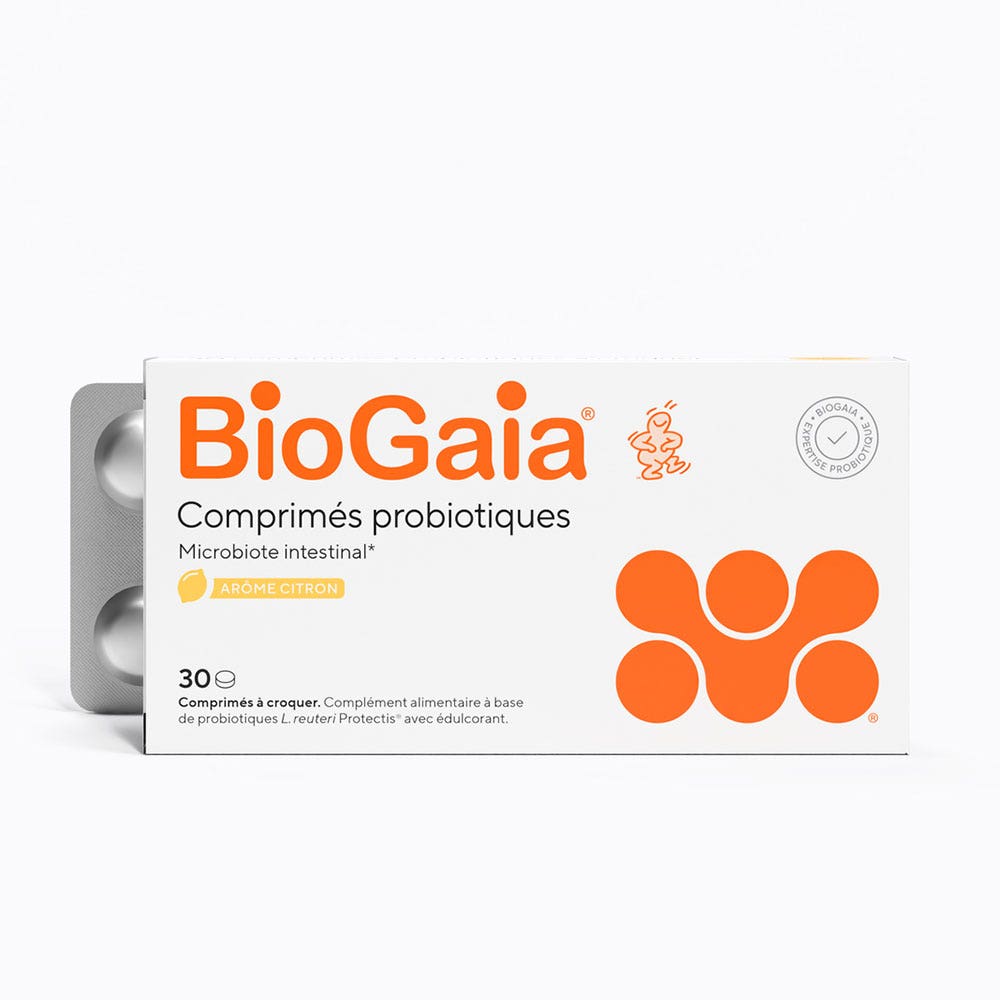 Biogaia Probiotics Lemon Flavour 30 Chewable Tablets
