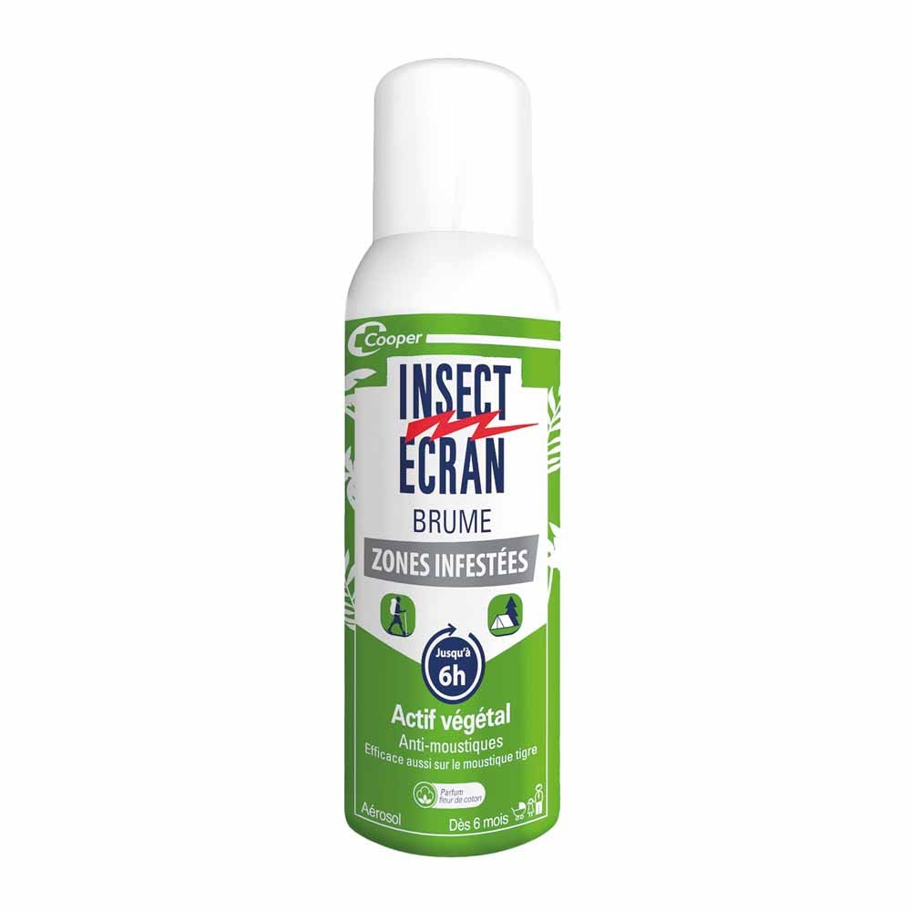 Insect Ecran Mosquito repellent plant-based mist suitable from 6 months, cotton flower fragrance 100 ml
