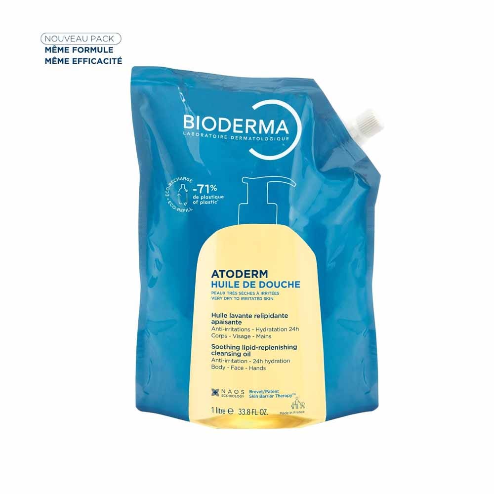 Bioderma Atoderm Eco-Recharge Shower Oil Dry and Very Dry Skin 1L