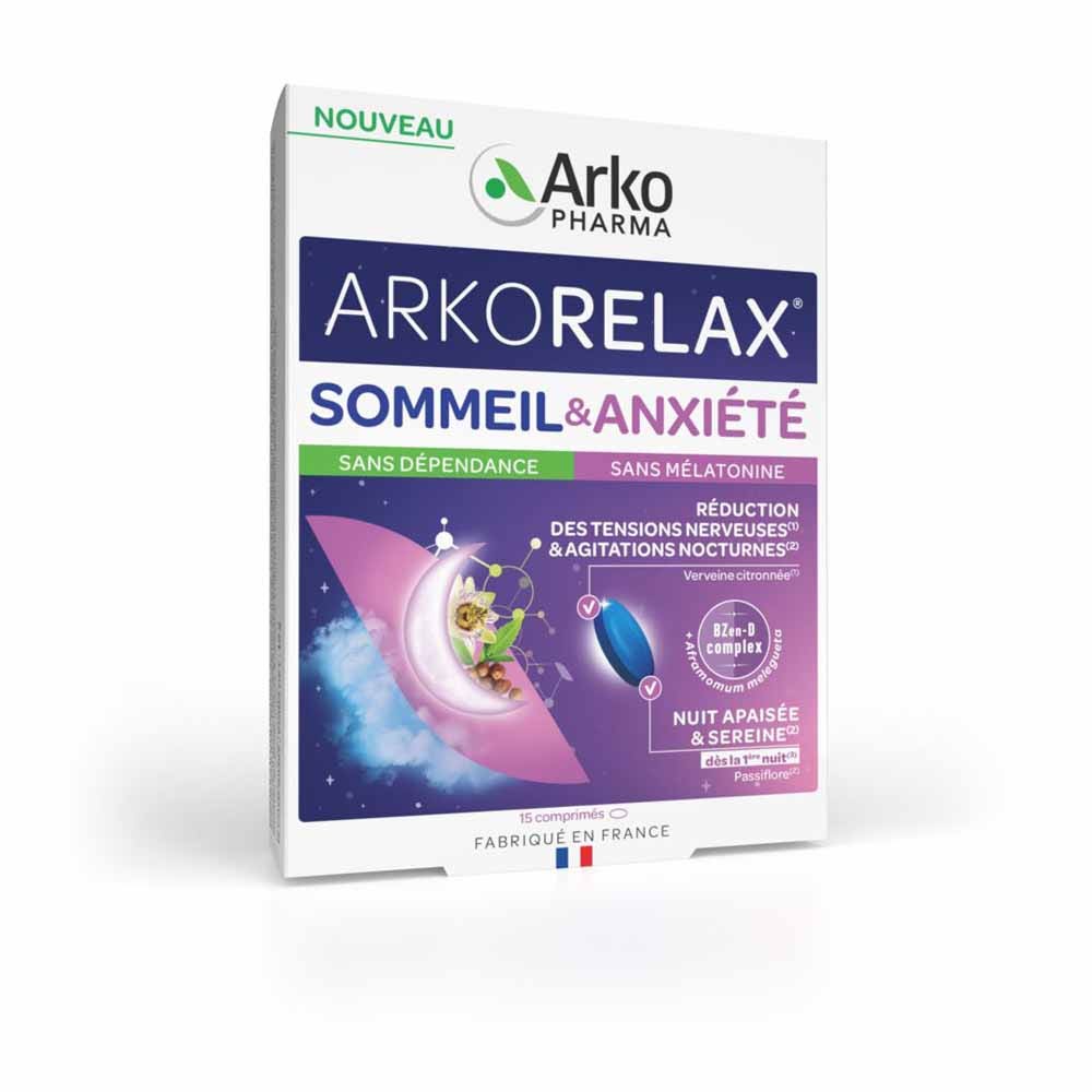 Arkopharma Arkorelax Sleep &amp; Anxiety 15 tablets