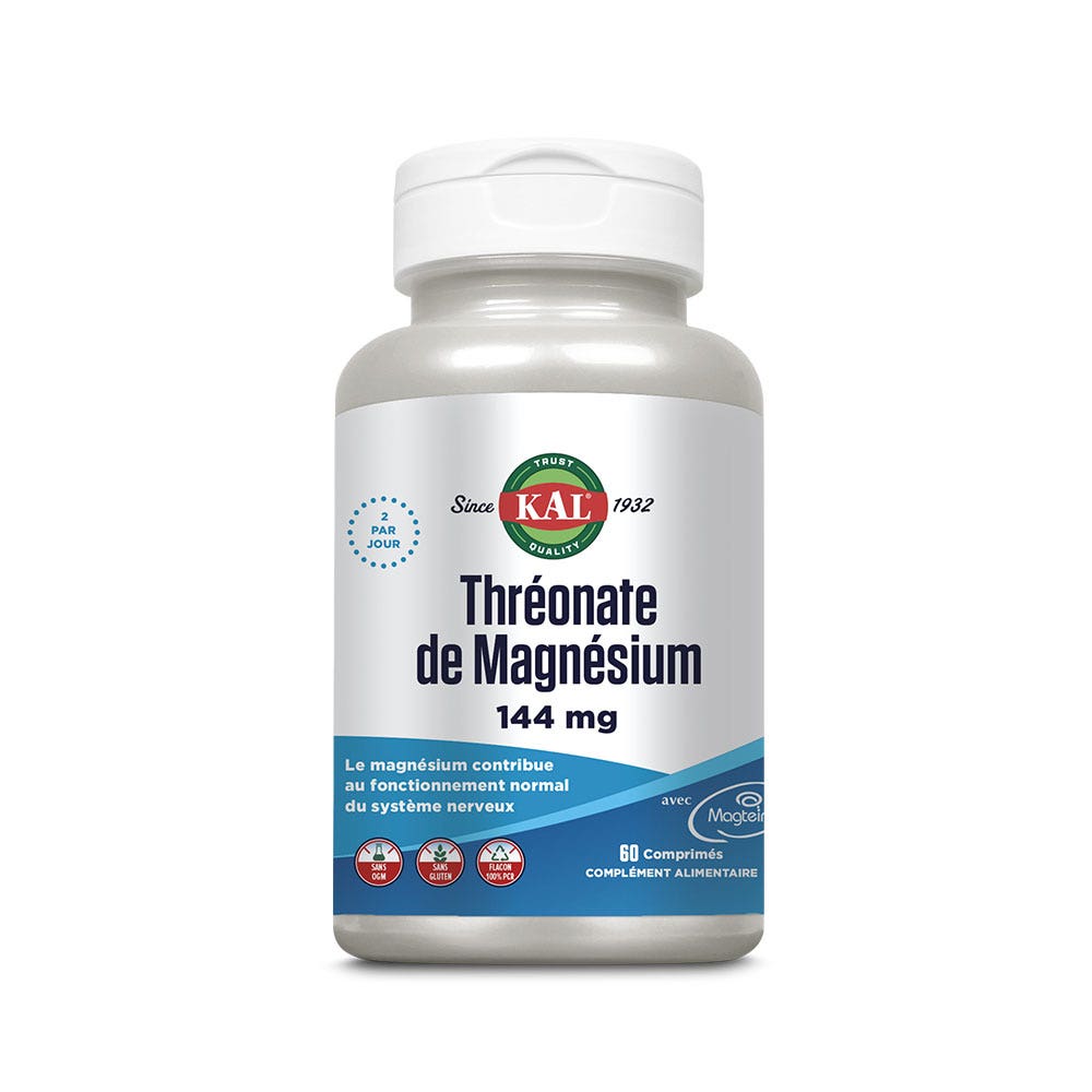 Kal Magnesium threonate 144 mg 60 tablets